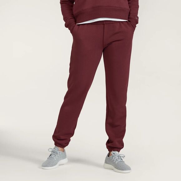 allbirds Anytime Quarter Zip + Sweatpants Burgundy Womens Size S Knit Lounge Set - Picture 6 of 16